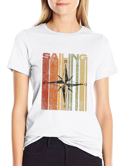 Retro Sailing Compass T-Shirt