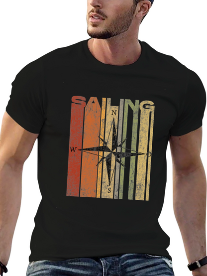 Retro Sailing Compass T-Shirt