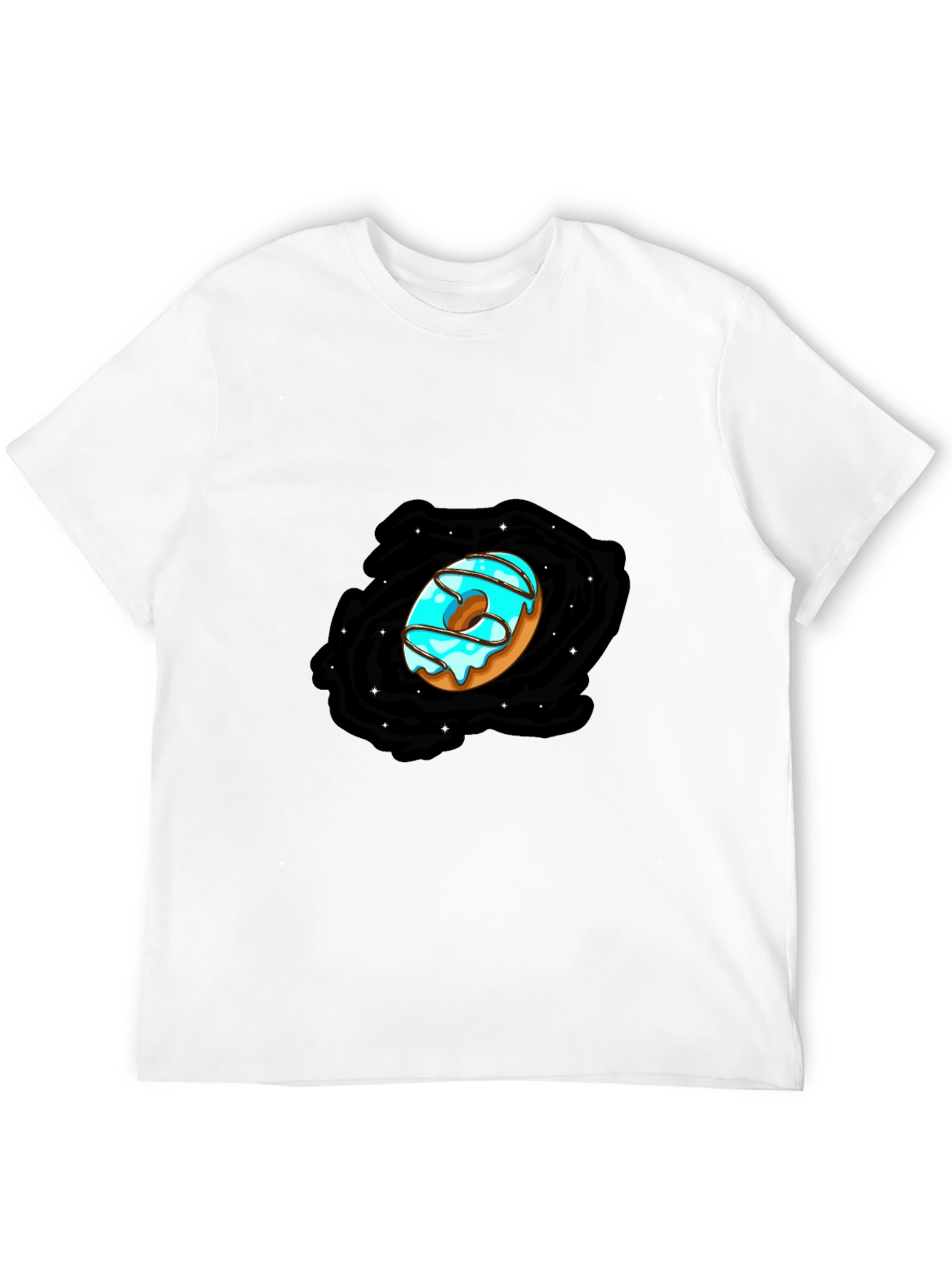Donut Galaxy Black T-Shirt