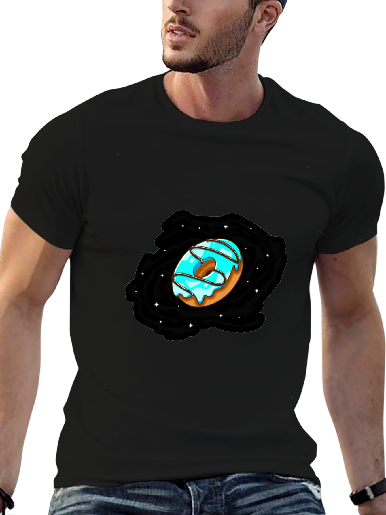 Donut Galaxy Black T-Shirt
