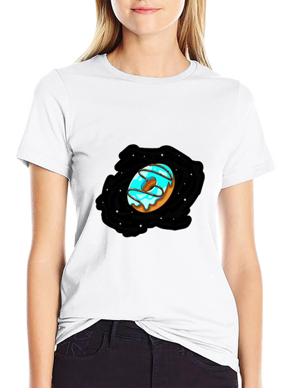 Donut Galaxy Black T-Shirt
