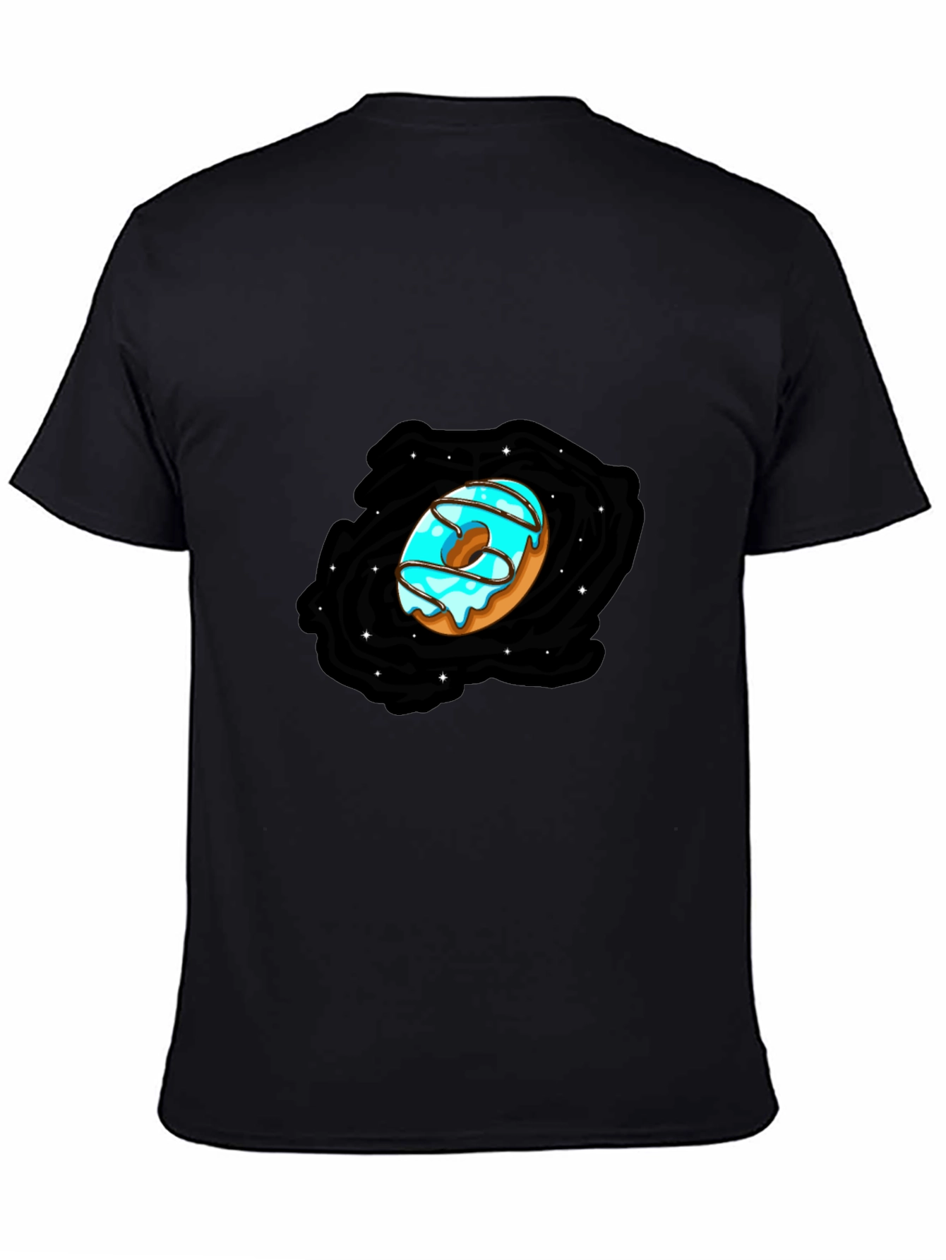 Donut Galaxy Black T-Shirt