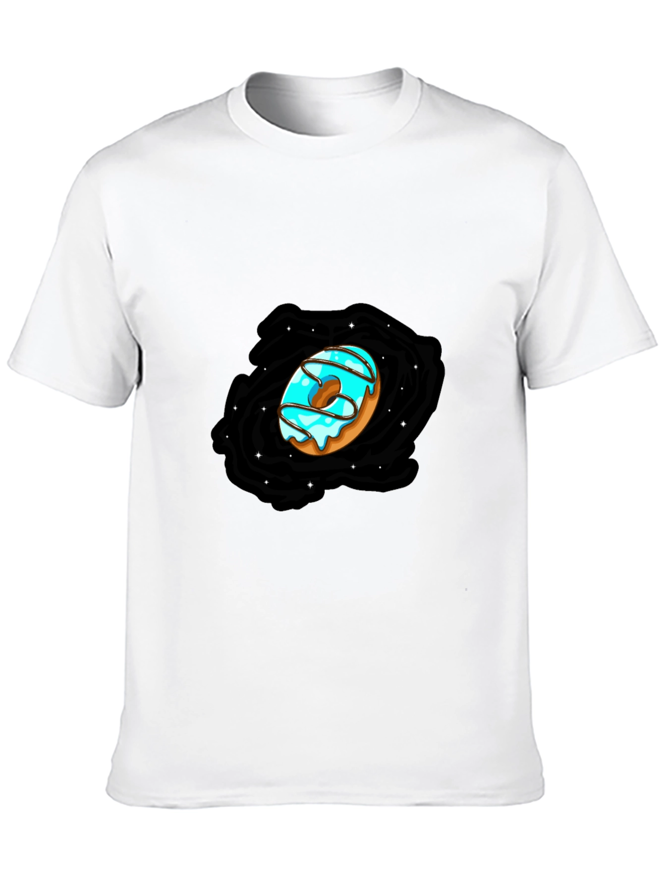 Donut Galaxy Black T-Shirt