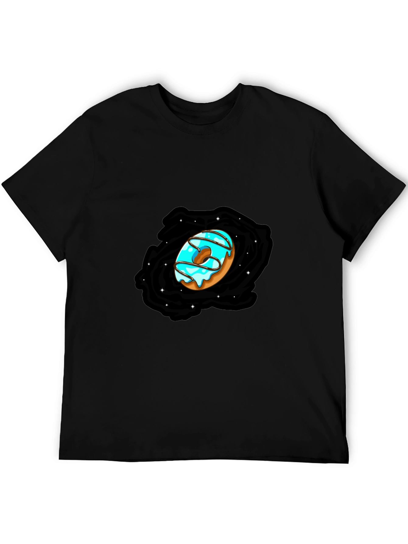 Donut Galaxy Black T-Shirt