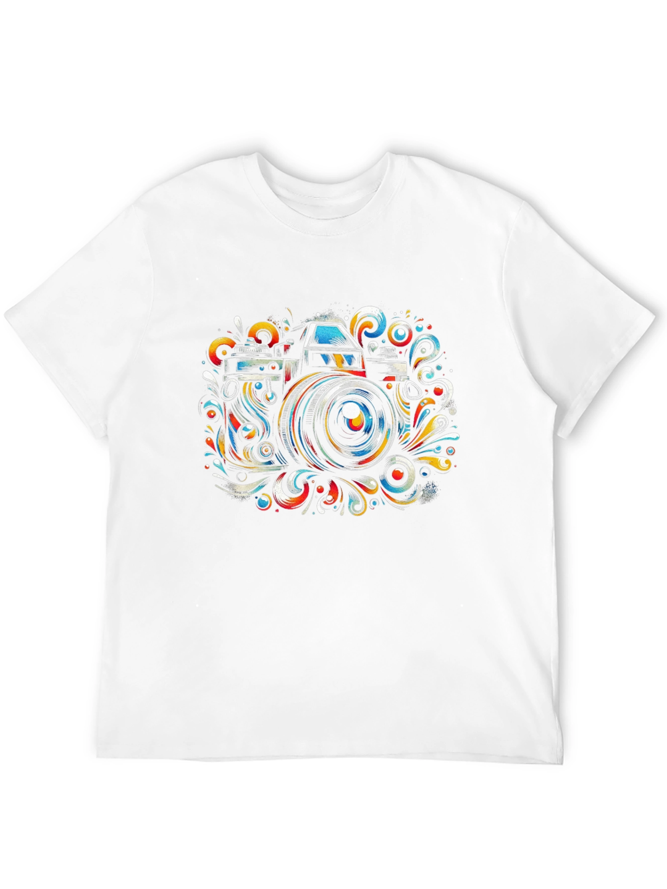 Camera Art Graphic Tee - Stylish Photographer Shirt