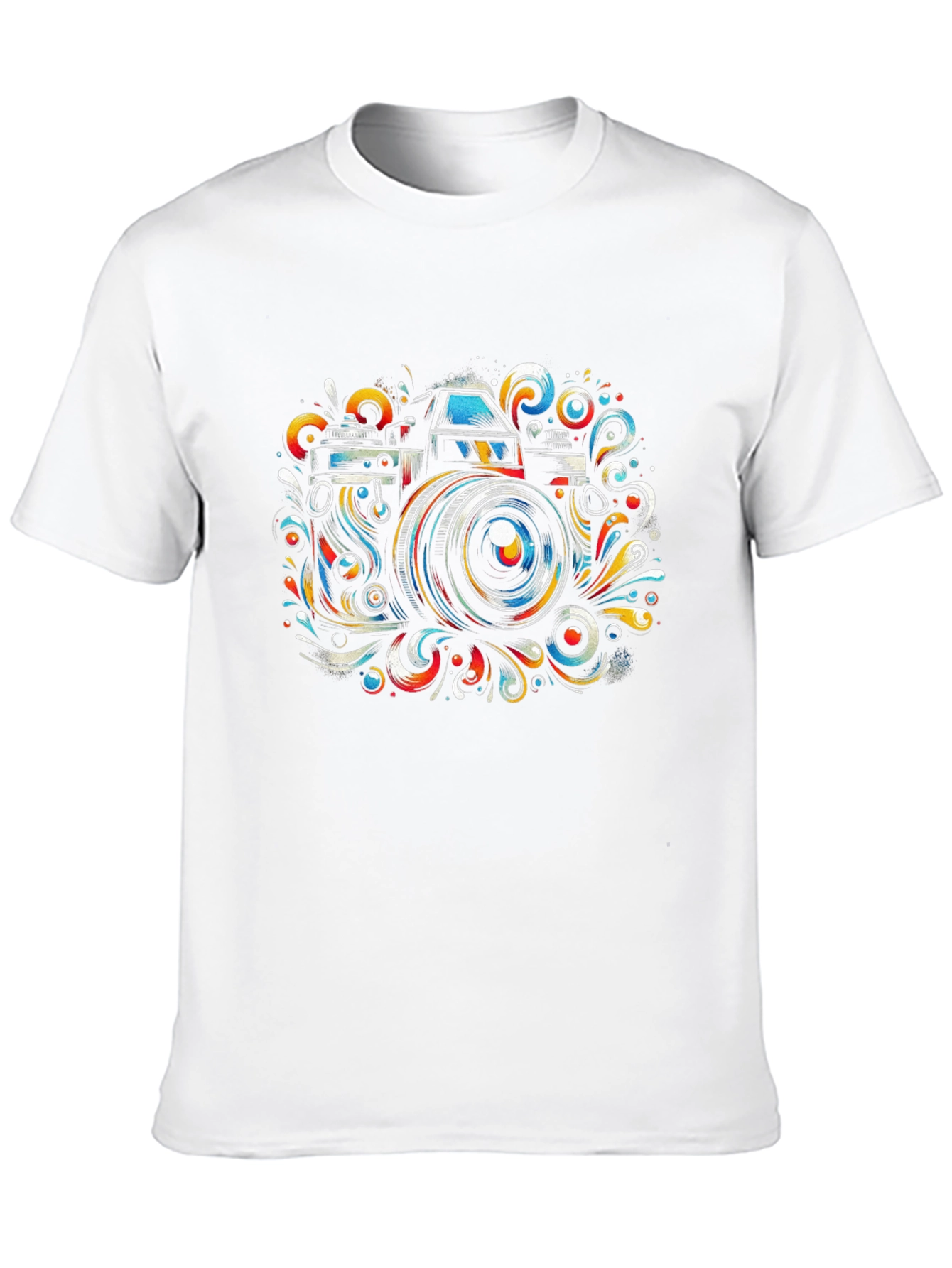 Camera Art Graphic Tee - Stylish Photographer Shirt