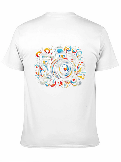 Camera Art Graphic Tee - Stylish Photographer Shirt