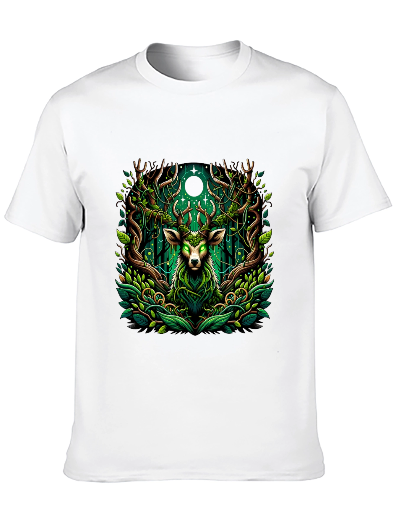 Mystic Deer Forest Green T-Shirt