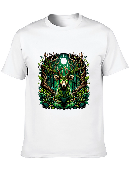 Mystic Deer Forest Green T-Shirt