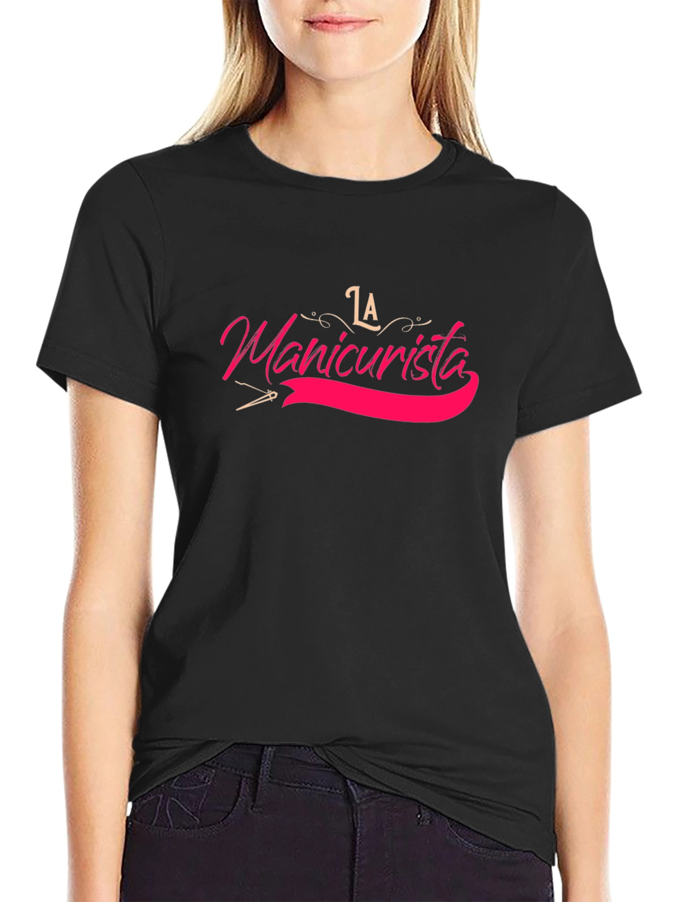 La Manicurista Black T-Shirt