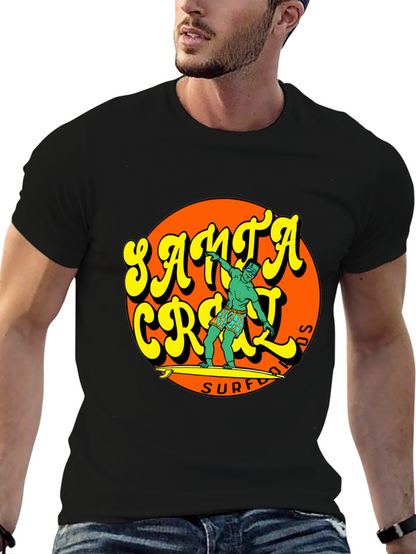 Santa Cruz Surf T-Shirt - Retro Style
