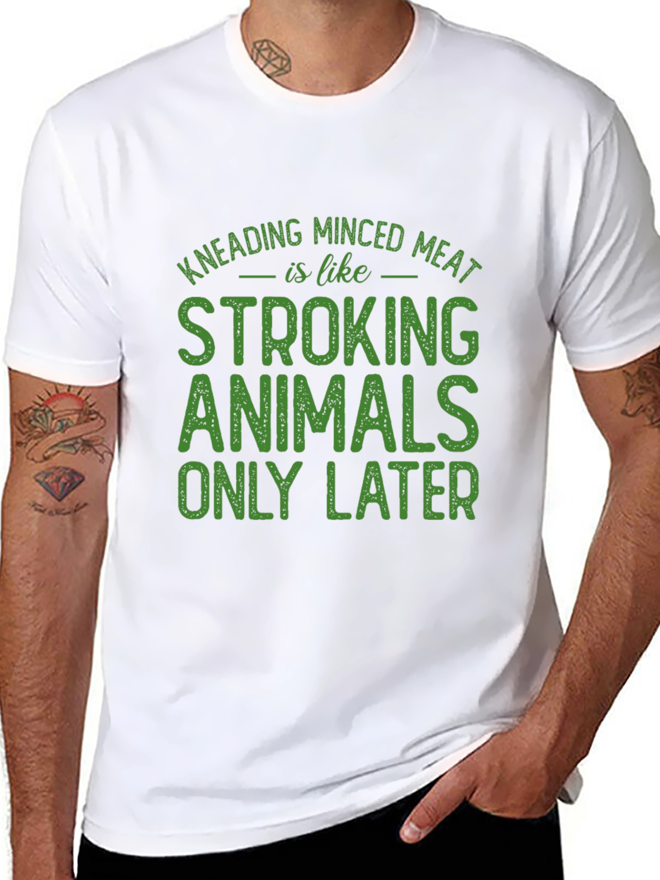 Kneading Minced Meat Graphic T-Shirt