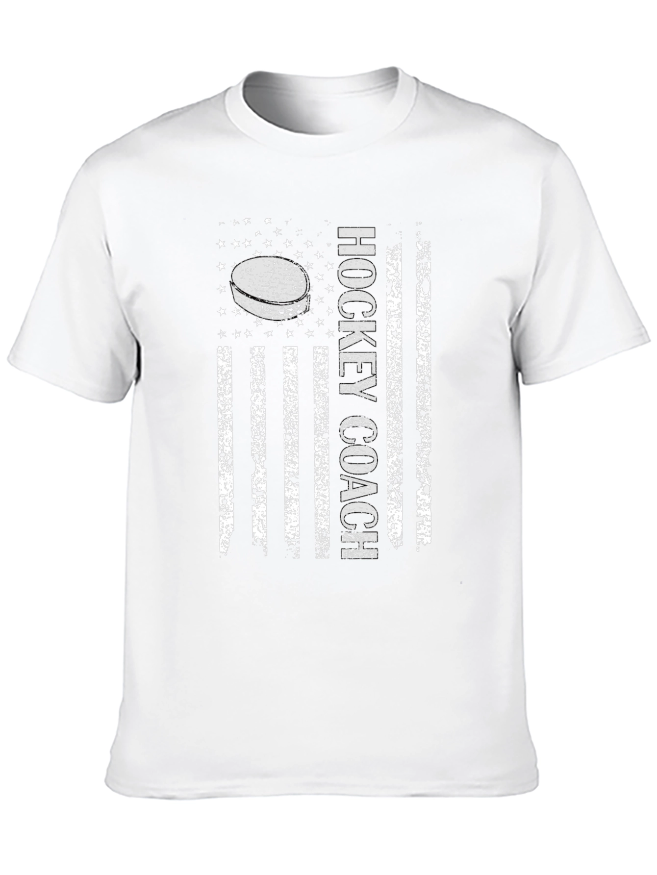Hockey Coach American Flag T-Shirt