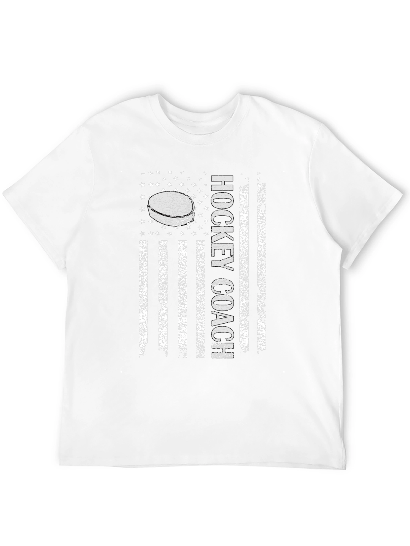 Hockey Coach American Flag T-Shirt