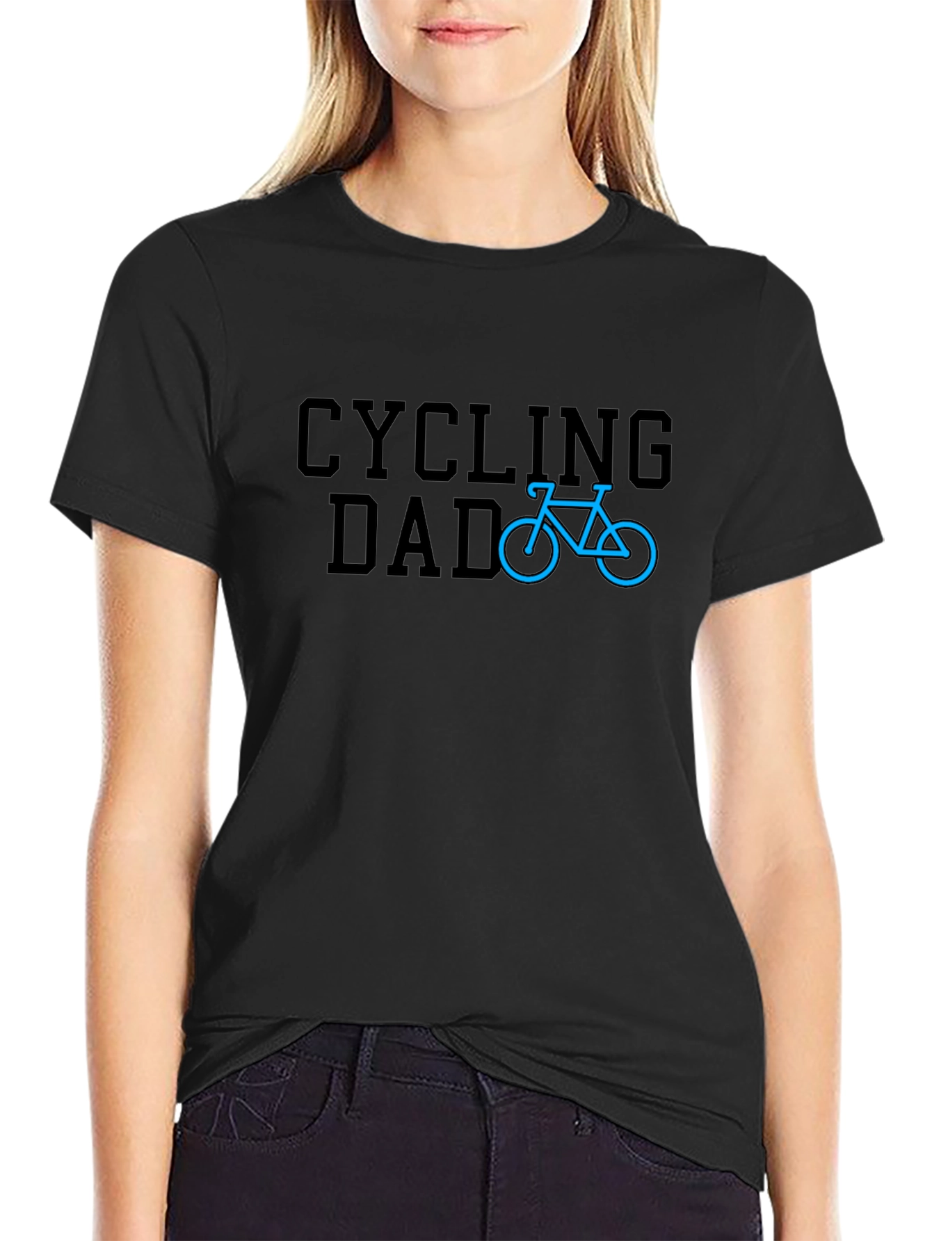 Cycling Dad Graphic T-Shirt - Black