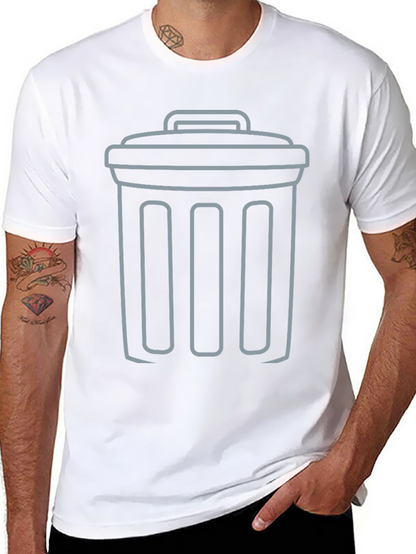 Trash Can Graphic Tee - Humor Shirt