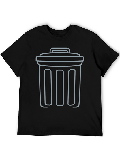 Trash Can Graphic Tee - Humor Shirt