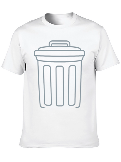 Trash Can Graphic Tee - Humor Shirt