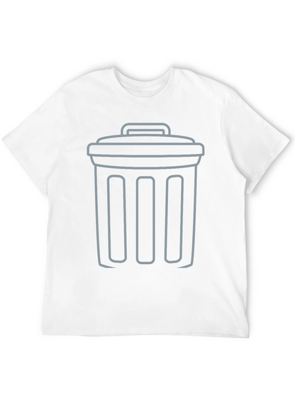 Trash Can Graphic Tee - Humor Shirt