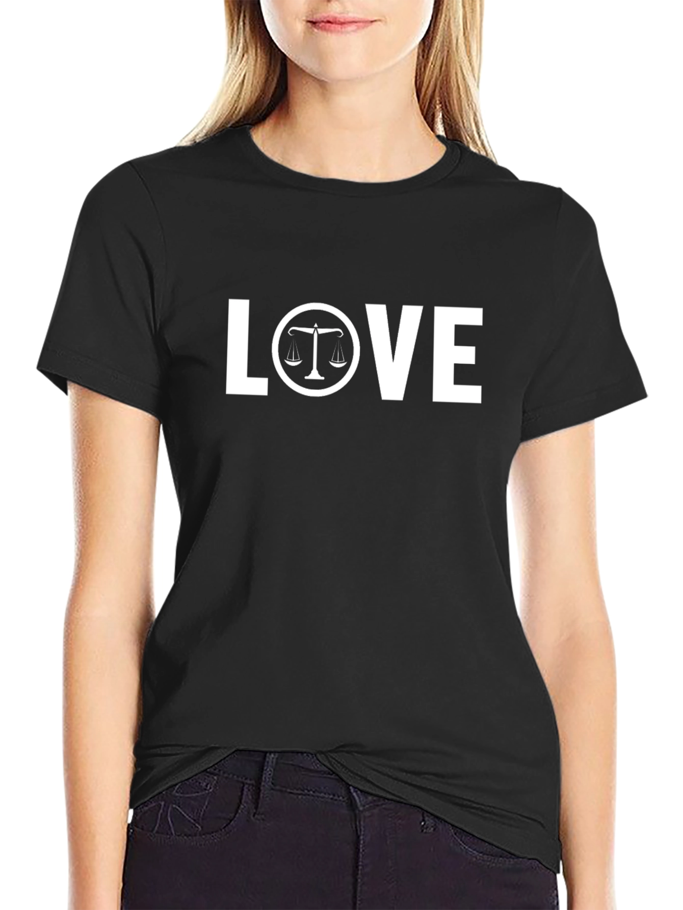 Lawyer LOVE T-Shirt - Scales of Justice Design