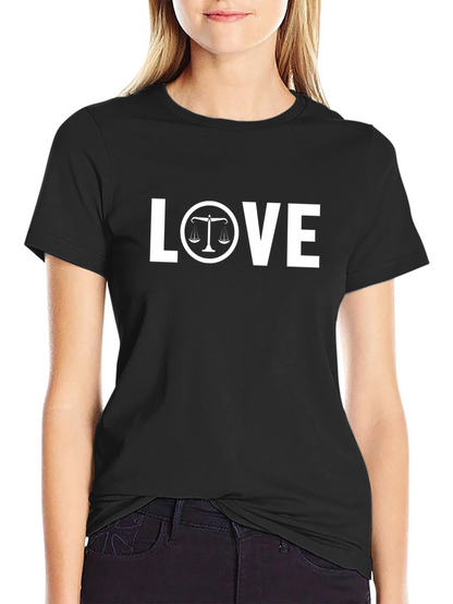 Lawyer LOVE T-Shirt - Scales of Justice Design