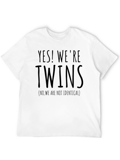 Yes! Were Twins Funny Sibling T-Shirt