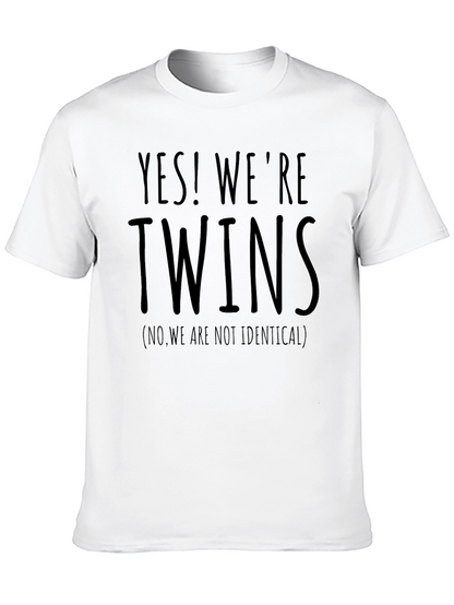 Yes! Were Twins Funny Sibling T-Shirt