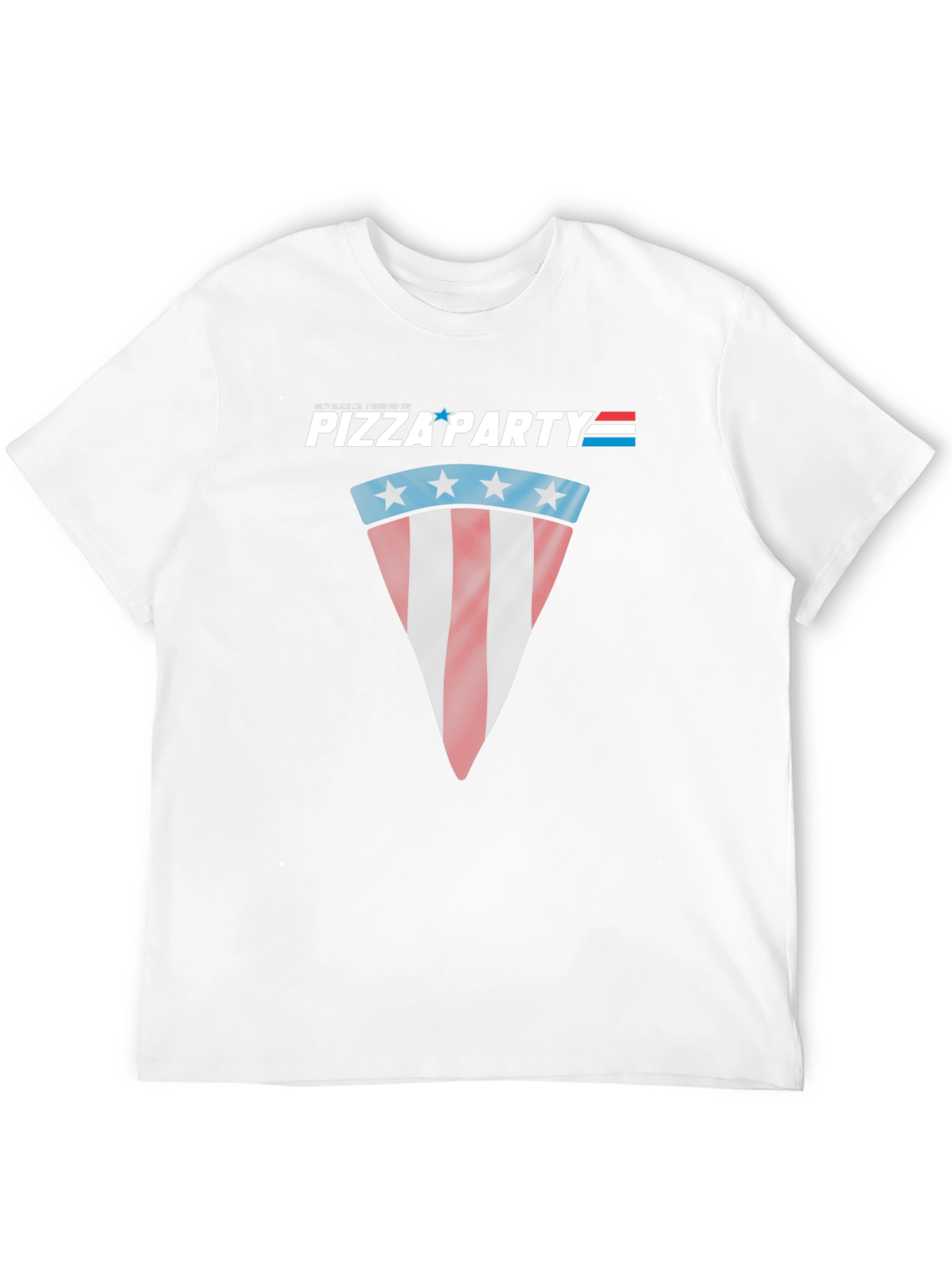 Pizza Party Patriotic Graphic T-Shirt