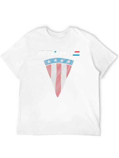 Pizza Party Patriotic Graphic T-Shirt