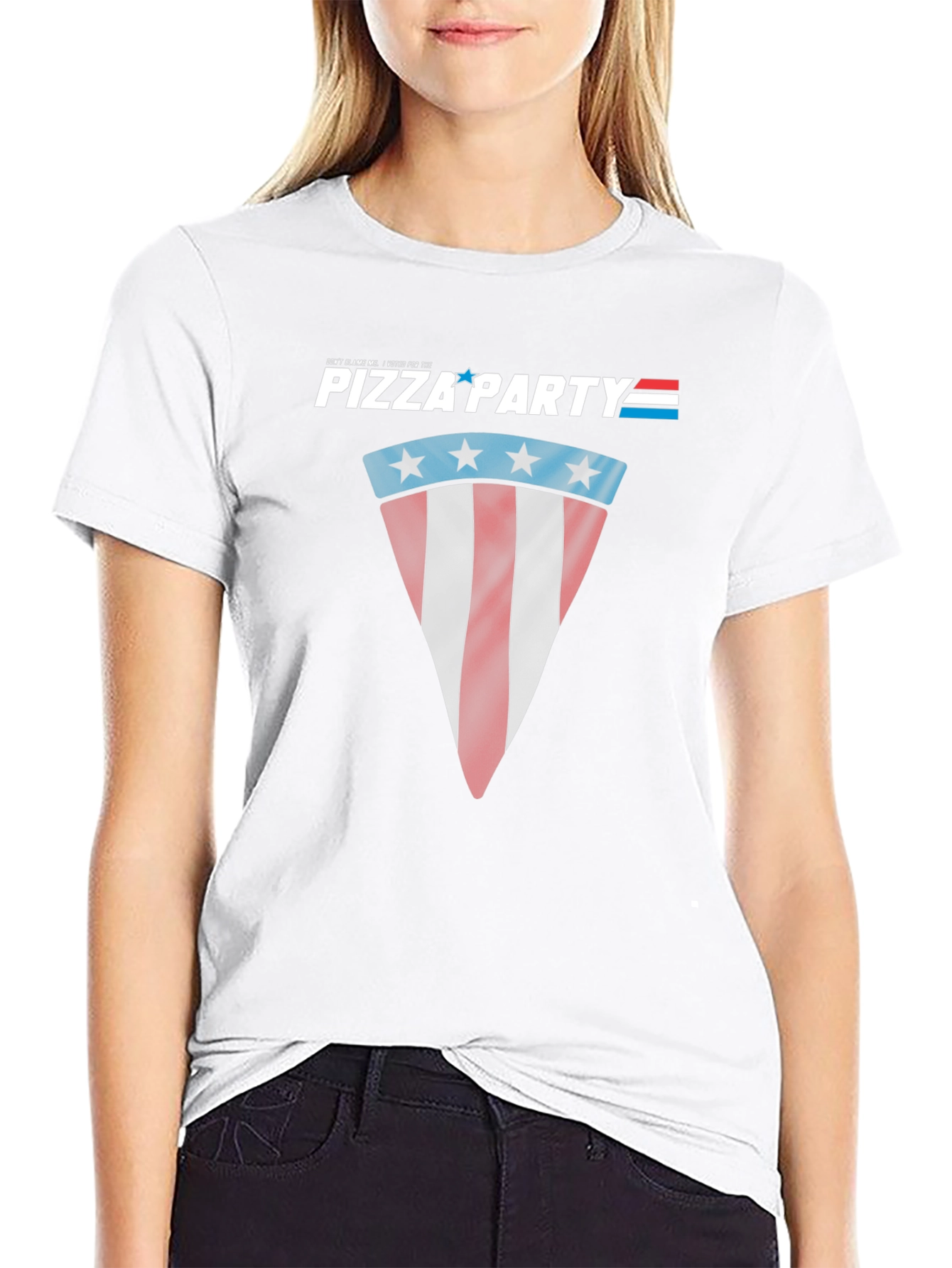 Pizza Party Patriotic Graphic T-Shirt