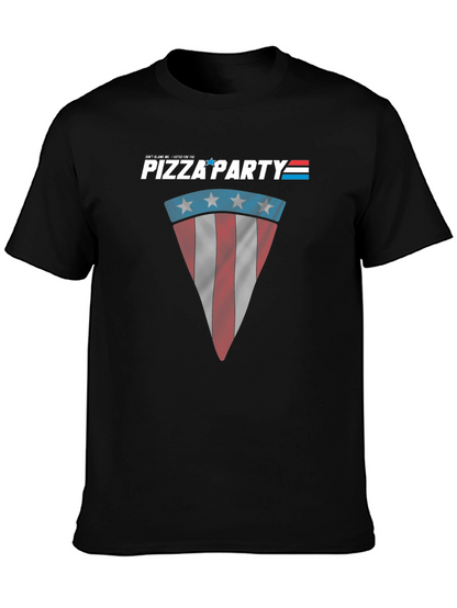 Pizza Party Patriotic Graphic T-Shirt