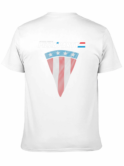 Pizza Party Patriotic Graphic T-Shirt