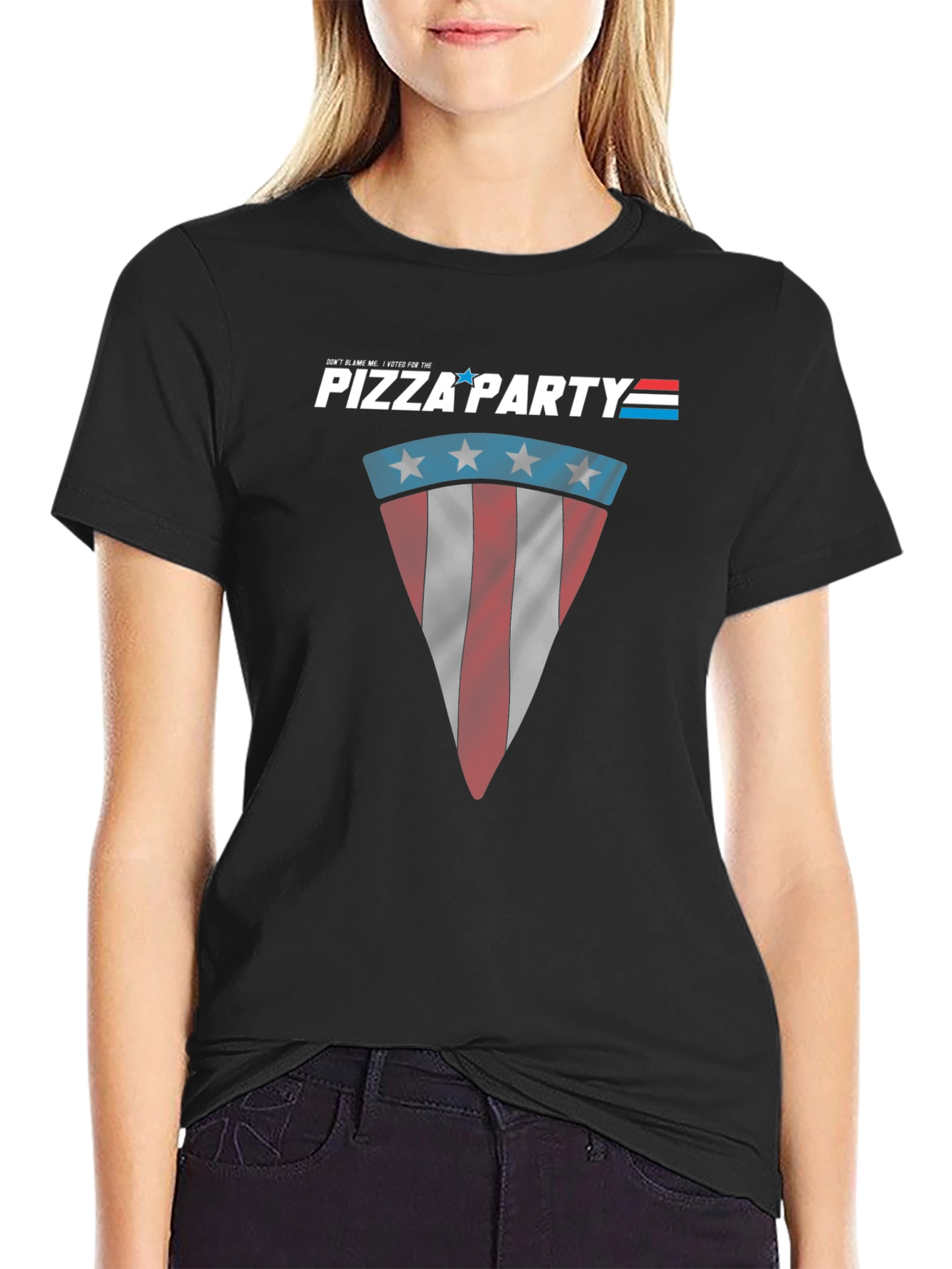 Pizza Party Patriotic Graphic T-Shirt