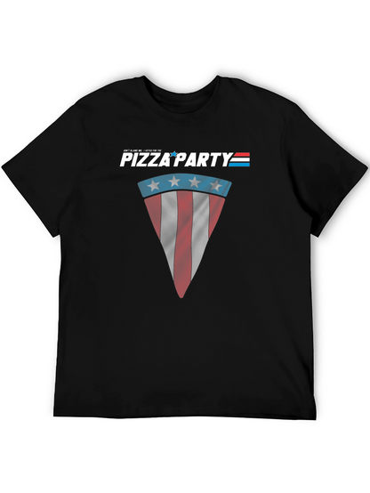 Pizza Party Patriotic Graphic T-Shirt