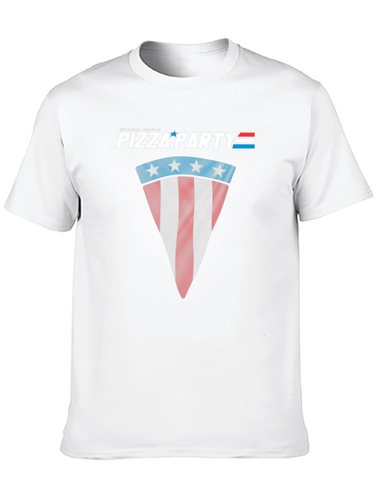 Pizza Party Patriotic Graphic T-Shirt