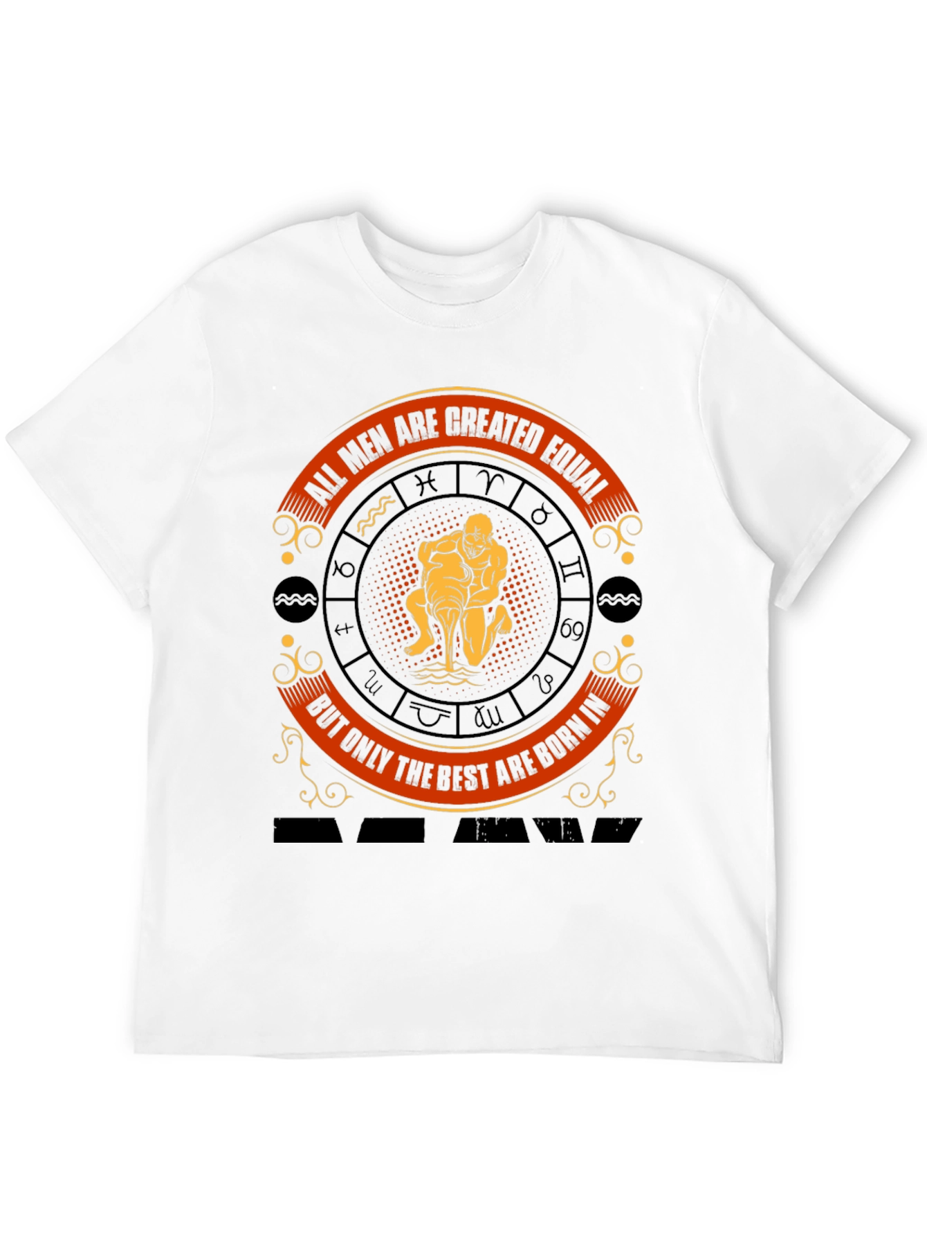 Aquarius Zodiac Sign Mens T-Shirt