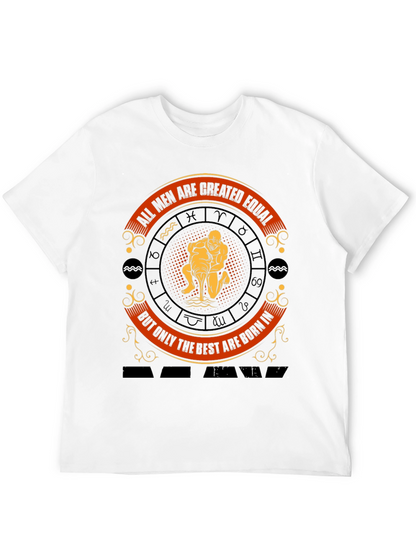 Aquarius Zodiac Sign Mens T-Shirt