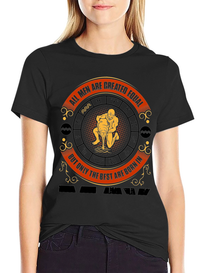 Aquarius Zodiac Sign Mens T-Shirt