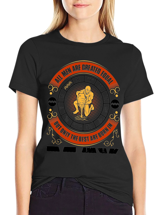 Aquarius Zodiac Sign Mens T-Shirt