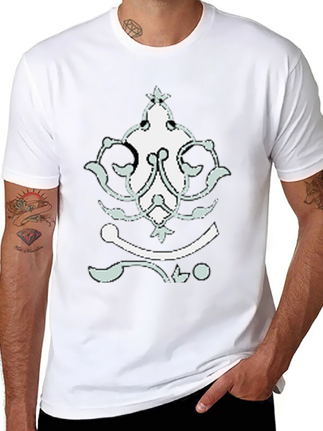 Modern Graphic Tee - Black