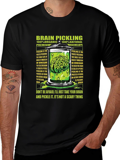 Brain Pickling T-Shirt - Organic Natural Premium Tee