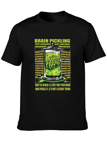 Brain Pickling T-Shirt - Organic Natural Premium Tee