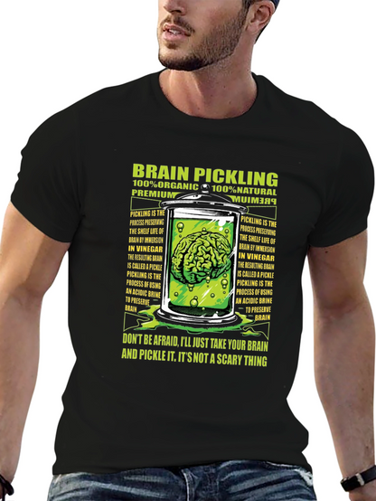 Brain Pickling T-Shirt - Organic Natural Premium Tee