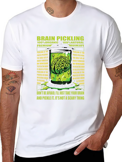 Brain Pickling T-Shirt - Organic Natural Premium Tee