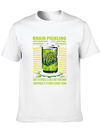 Brain Pickling T-Shirt - Organic Natural Premium Tee