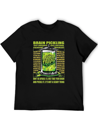 Brain Pickling T-Shirt - Organic Natural Premium Tee