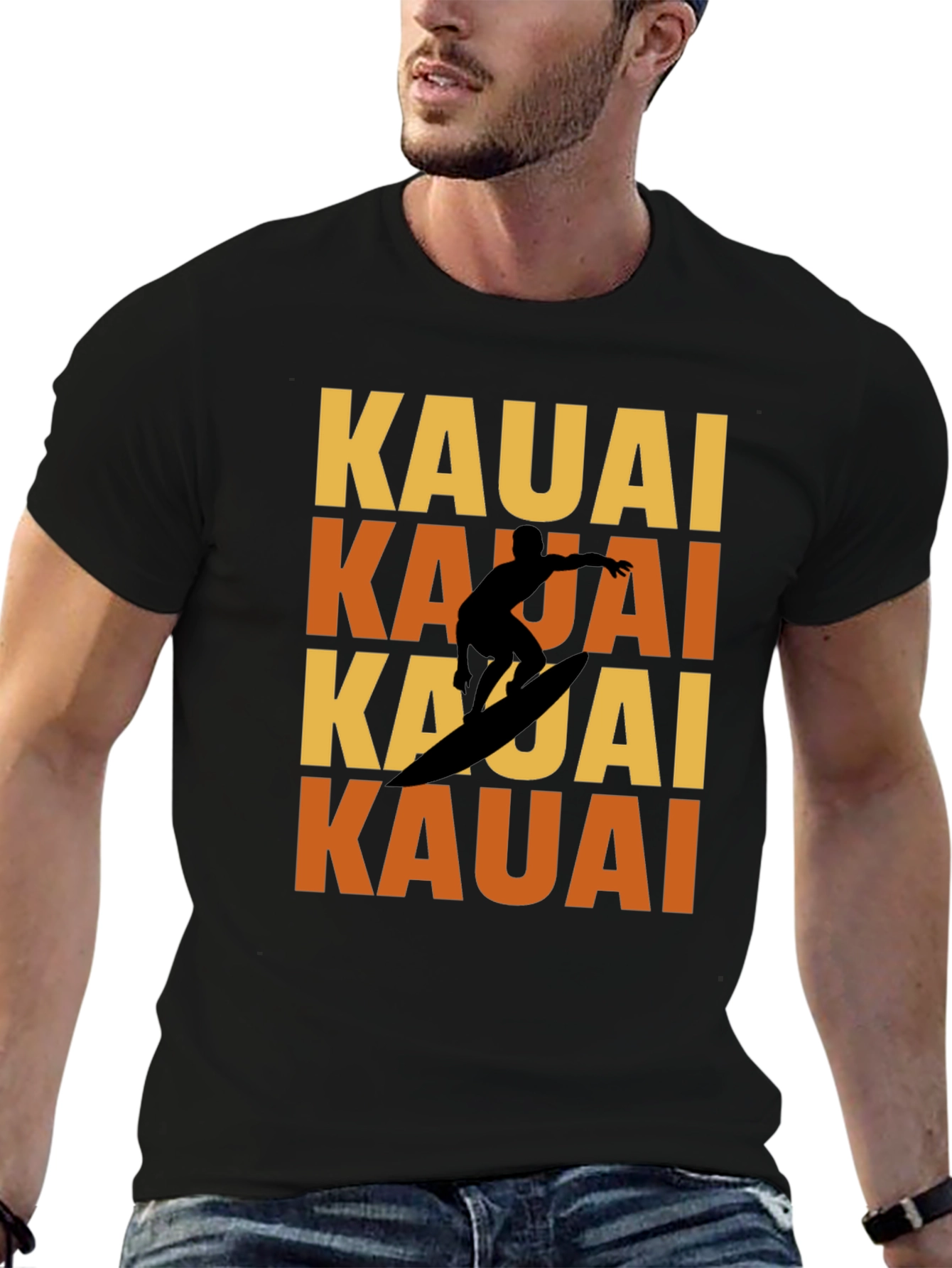 Kauai Surfer T-Shirt - Island Vibes