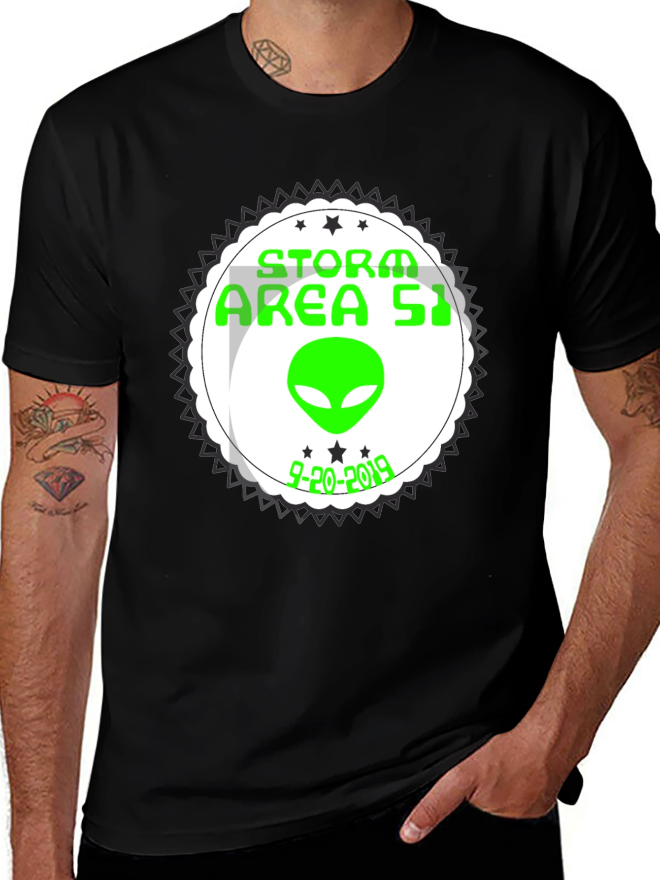 Storm Area 51 Alien Graphic T-Shirt