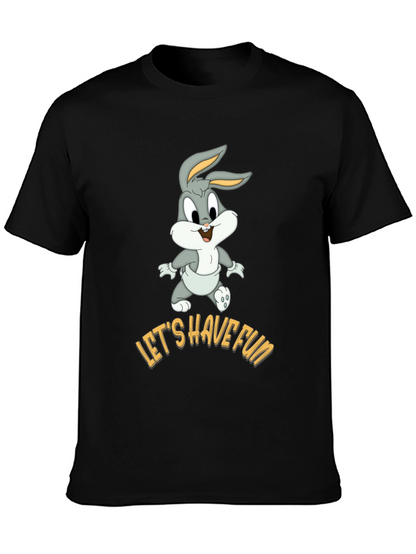 Lets Have Fun Bugs Bunny Black T-Shirt