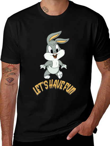 Lets Have Fun Bugs Bunny Black T-Shirt
